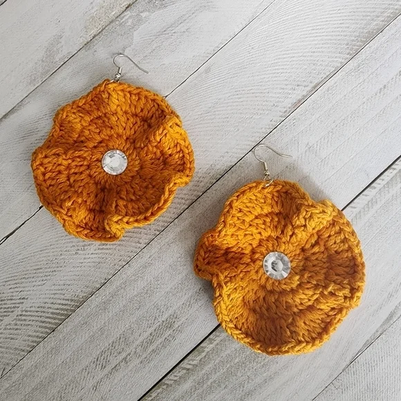 CROCHET Earrings, Christmas Giftidea - Picture 2 of 5